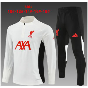 Kids Liverpool Training Suit White 2025/26