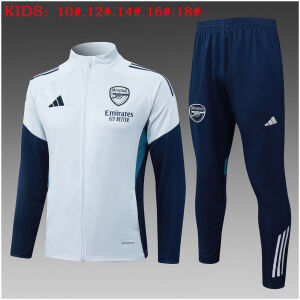 Kids Arsenal Jacket + Pants Training Suit Light Blue 2025/26