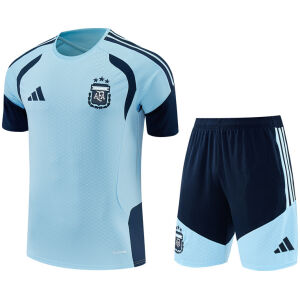 Mens Argentina Short Training Suit Light Blue 2026