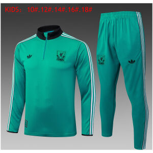 Kids Liverpool Training Suit Green 2025/26