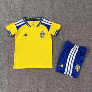 Kids Sweden Home Jersey FIFA World Cup 2026