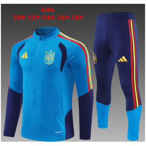 Kids Spain Training Suit Blue 2026