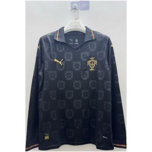 Mens Portugal Special Edition Black Jersey Long Sleeve FIFA World Cup 2026