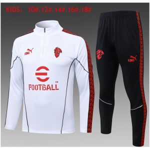 Kids AC Milan Training Suit White 2025/26