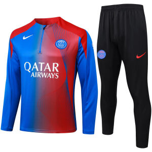 Mens PSG Training Suit Red – Blue 2025/26