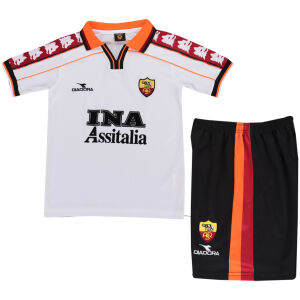 Kids Retro Roma Away Jersey 1998/99