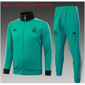 Kids Liverpool Jacket + Pants Suit Green 2025/26