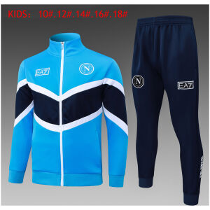Kids Napoli Jacket + Pants Training Suit Blue 2025/26