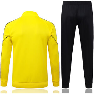 Mens BVB Jacket + Pants Training Suit Yellow 2025/26