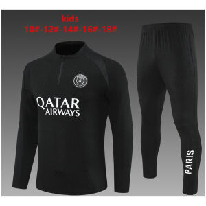 Kids PSG x Jordan Training Suit Black 2025/26