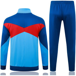 Mens Barcelona Jacket + Pants Training Suit Light Blue 2025/26