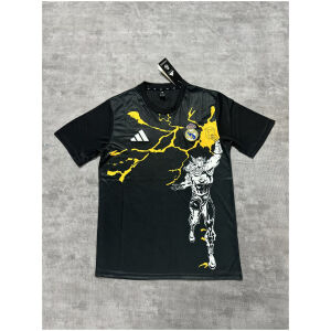 Mens Real Madrid Avengers Pre-Match Black Jersey 2025/26