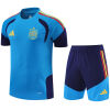 Mens Spain Short Training Suit Blue 2026