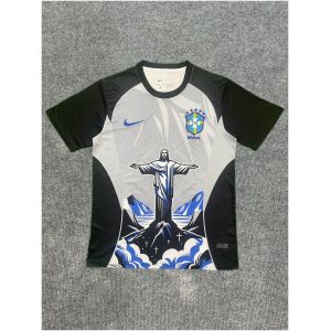 Mens Brazil Special Edition Jesus Black – Blue Jersey 2025