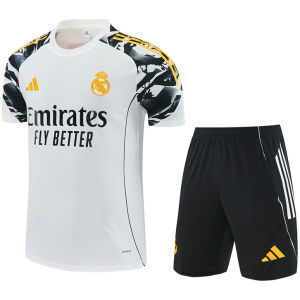 Mens Real Madrid Short Training Suit White 2025/26