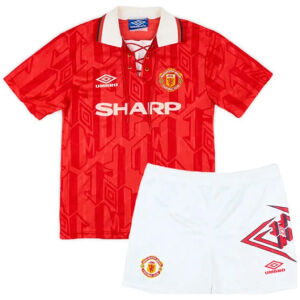 Kids Retro Manchester United Home Jersey 1992/94