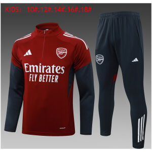 Kids Arsenal Training Suit Burgundy 2025/26