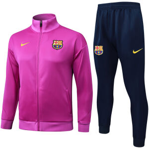 Mens Barcelona Jacket + Pants Training Suit Purple 2025/26