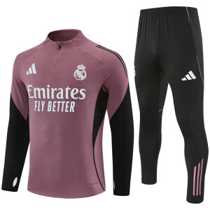 Mens Real Madrid Training Suit Coral 2025/26