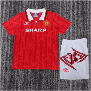 Kids Retro Manchester United Home Jersey 1992/94