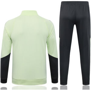 Mens Real Madrid Jacket + Pants Training Suit Light Green 2025/26