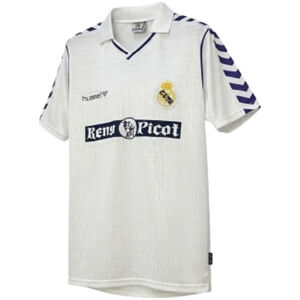 Mens Real Madrid Retro Home Jersey 1988/90