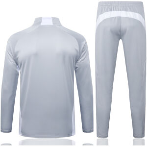 Mens Real Madrid Training Suit Light Grey 2025/26