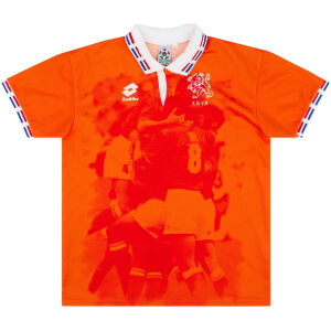 Mens Netherlands Retro Home Jersey 1996