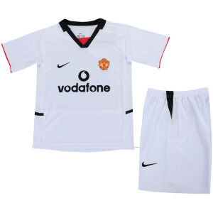 Kids Retro Manchester United Away Jersey 2002/03