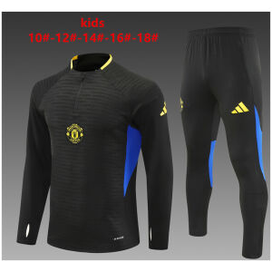 Kids Manchester United Training Suit Black 2025/26