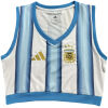 Womens Argentina Home Yoga Cropped Top FIFA World Cup 2026