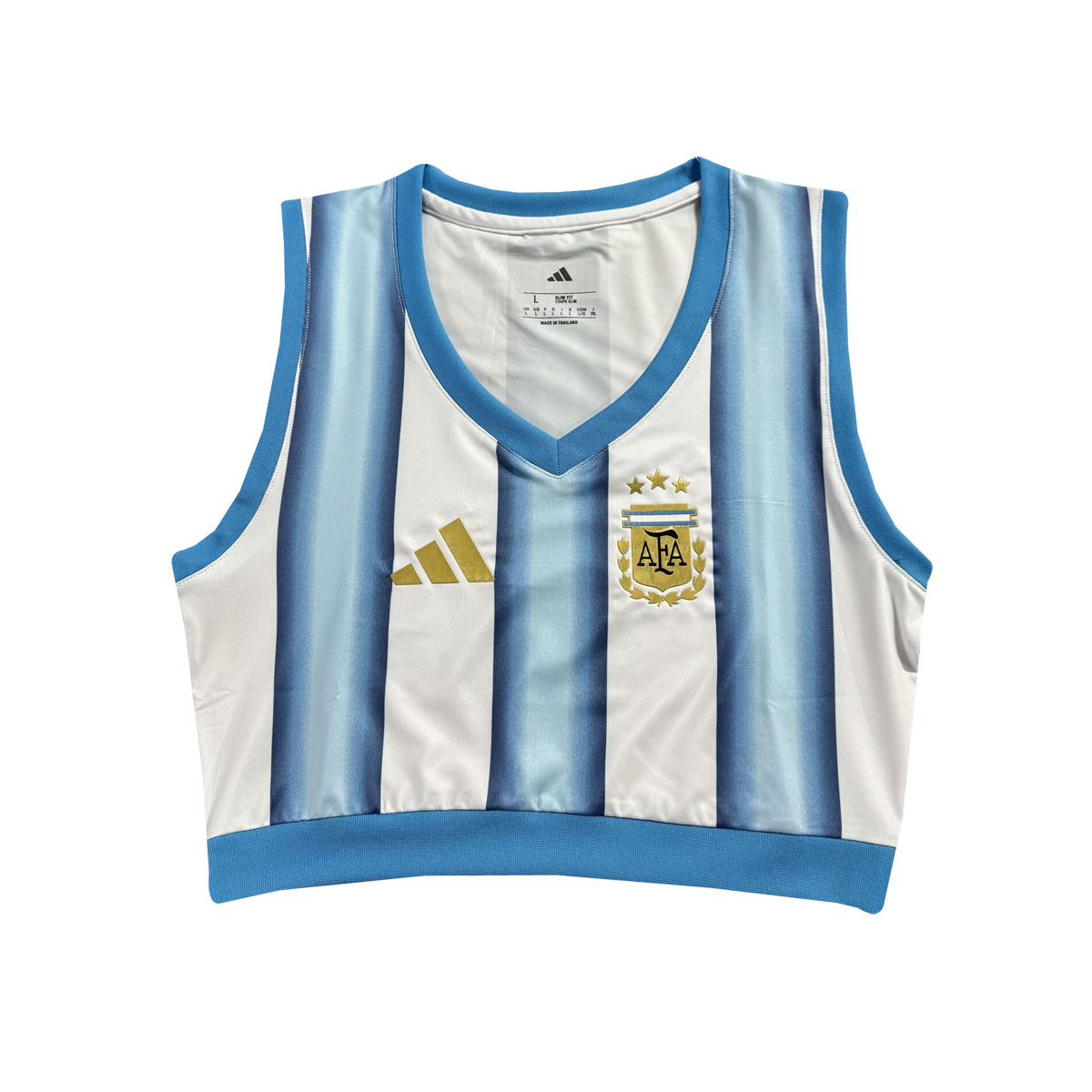 Womens Argentina Home Yoga Cropped Top FIFA World Cup 2026 Womens Argentina Home Yoga Cropped Top FIFA World Cup 2026