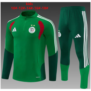 Kids Algeria Training Suit Green 2026