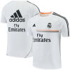 Mens Real Madrid Retro Short Training White Jersey 2013/14