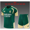 Kids Real Madrid Short Training Suit Green 2026/27