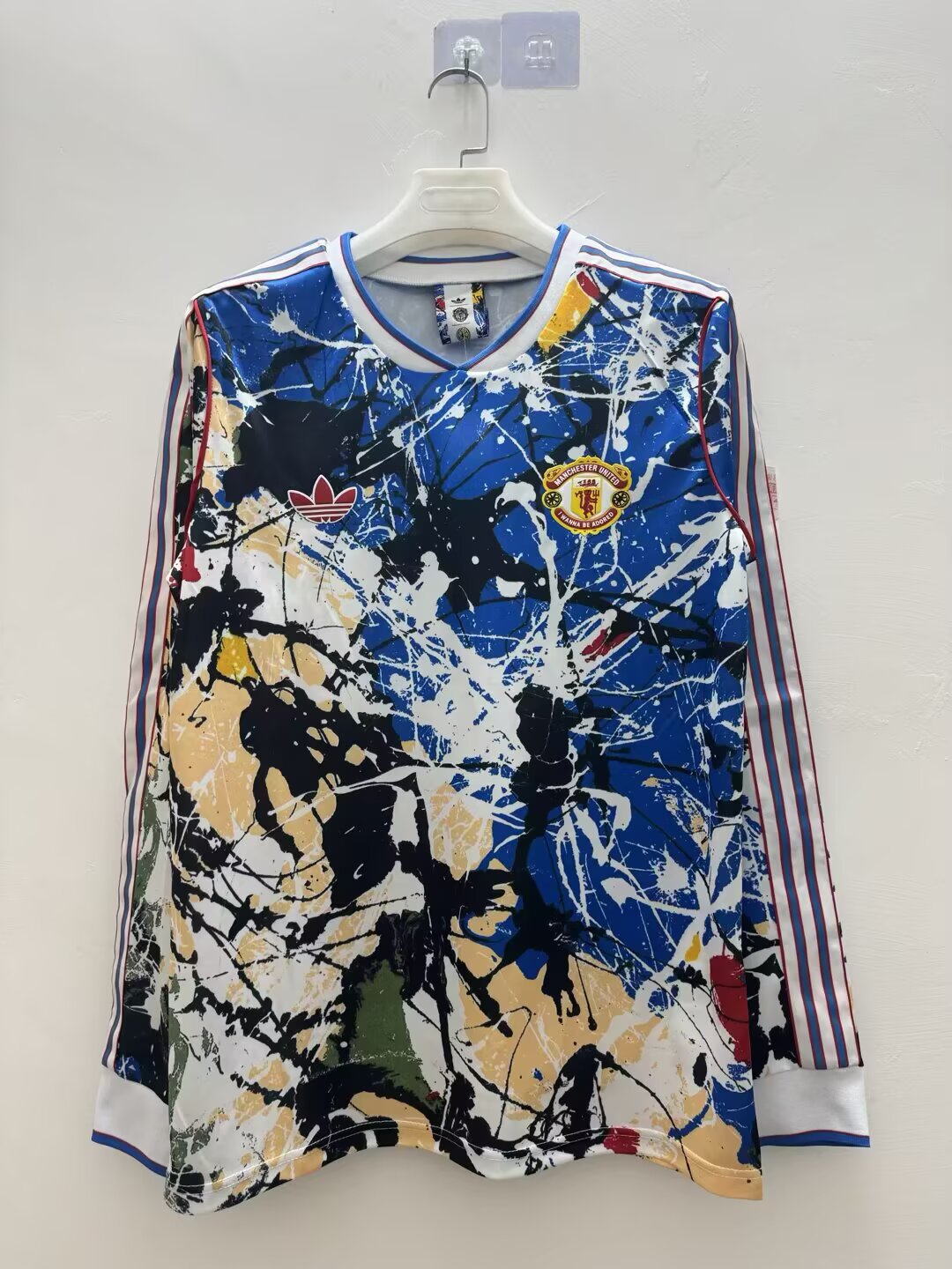 Mens Manchester United Stone Roses Jersey Long Sleeve 2025/26 Mens Manchester United Stone Roses Jersey Long Sleeve 2025/26