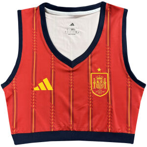 Womens Spain Home Yoga Cropped Top FIFA World Cup 2026