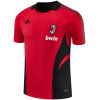 Mens AC Milan Retro Short Training Red Jersey 2008/09