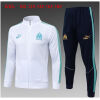 Kids Olympique Marseille Jacket + Pants Suit White 2025/26