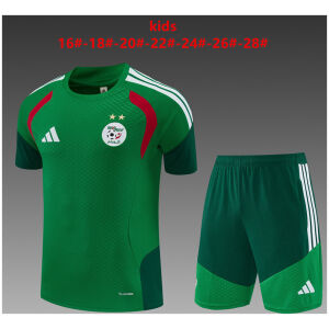 Kids Algeria Short Training Suit Green 2026