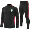 Mens Brazil Training Suit Black – Red 2026