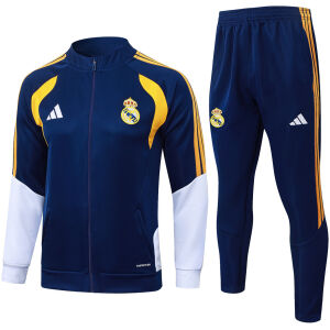 Mens Real Madrid Jacket + Pants Training Suit Royal 2026/27