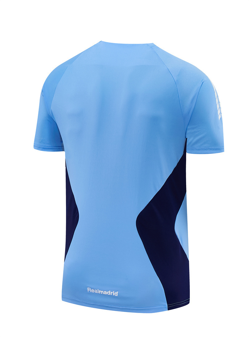 Mens Real Madrid Retro Short Training Blue Jersey 2005/06 Mens Real Madrid Retro Short Training Blue Jersey 2005/06