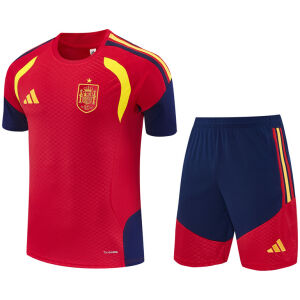 Mens Spain Short Training Suit Red 2026