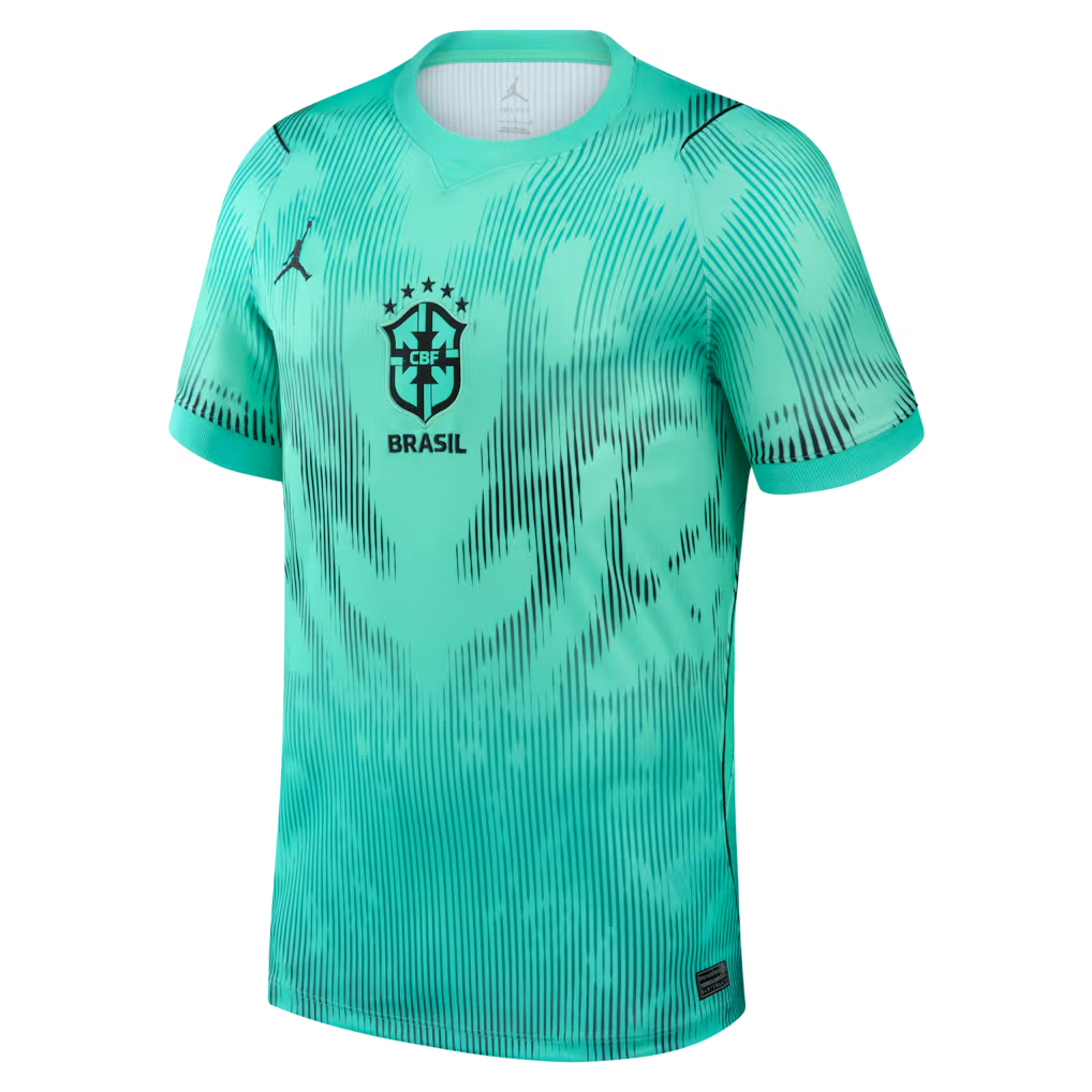 Mens Brazil Goalkeeper Green Jersey FIFA World Cup 2026 Mens Brazil Goalkeeper Green Jersey FIFA World Cup 2026