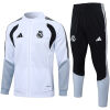 Mens Real Madrid Jacket + Pants Training Suit White 2026/27
