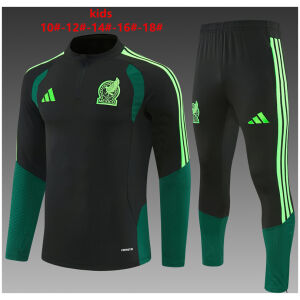 Kids Mexico Training Suit Black 2026