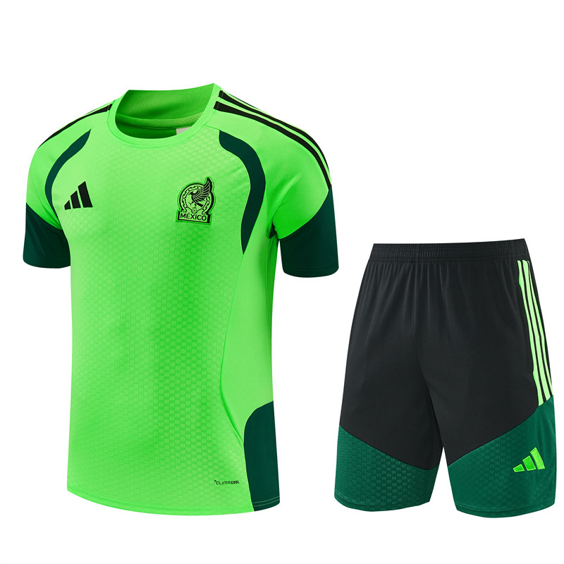 Mens Mexico Short Training Suit Green 2026 Mens Mexico Short Training Suit Green 2026
