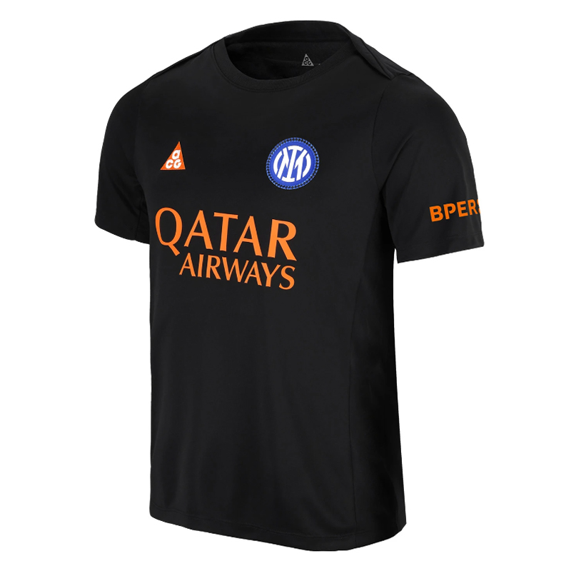 Mens Inter Milan Short Training Jersey Black 2026/27 Mens Inter Milan Short Training Jersey Black 2026/27
