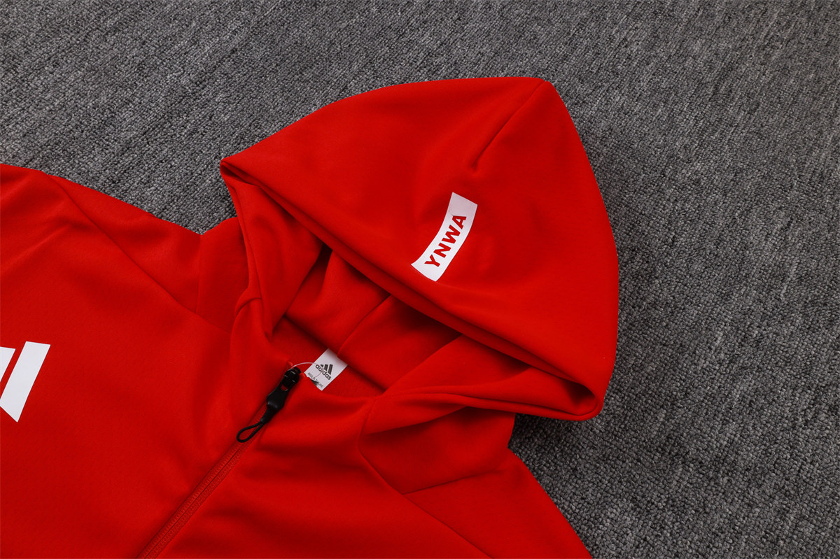 Mens Liverpool Hoodie Jacket + Pants Training Suit Red 2025/26 Mens Liverpool Hoodie Jacket + Pants Training Suit Red 2025/26